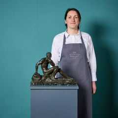 Alexandre Ouline Bronze Sculpture of Athlete