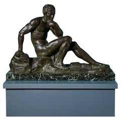Alexandre Ouline Bronze Sculpture of Athlete