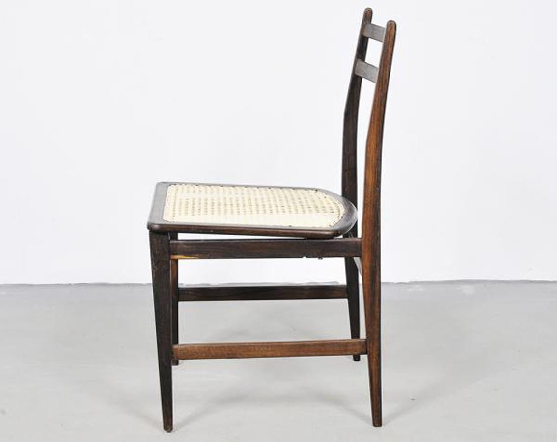 Brazilian Alexandre Rapoport Rosewood and Palinha Chair For Sale
