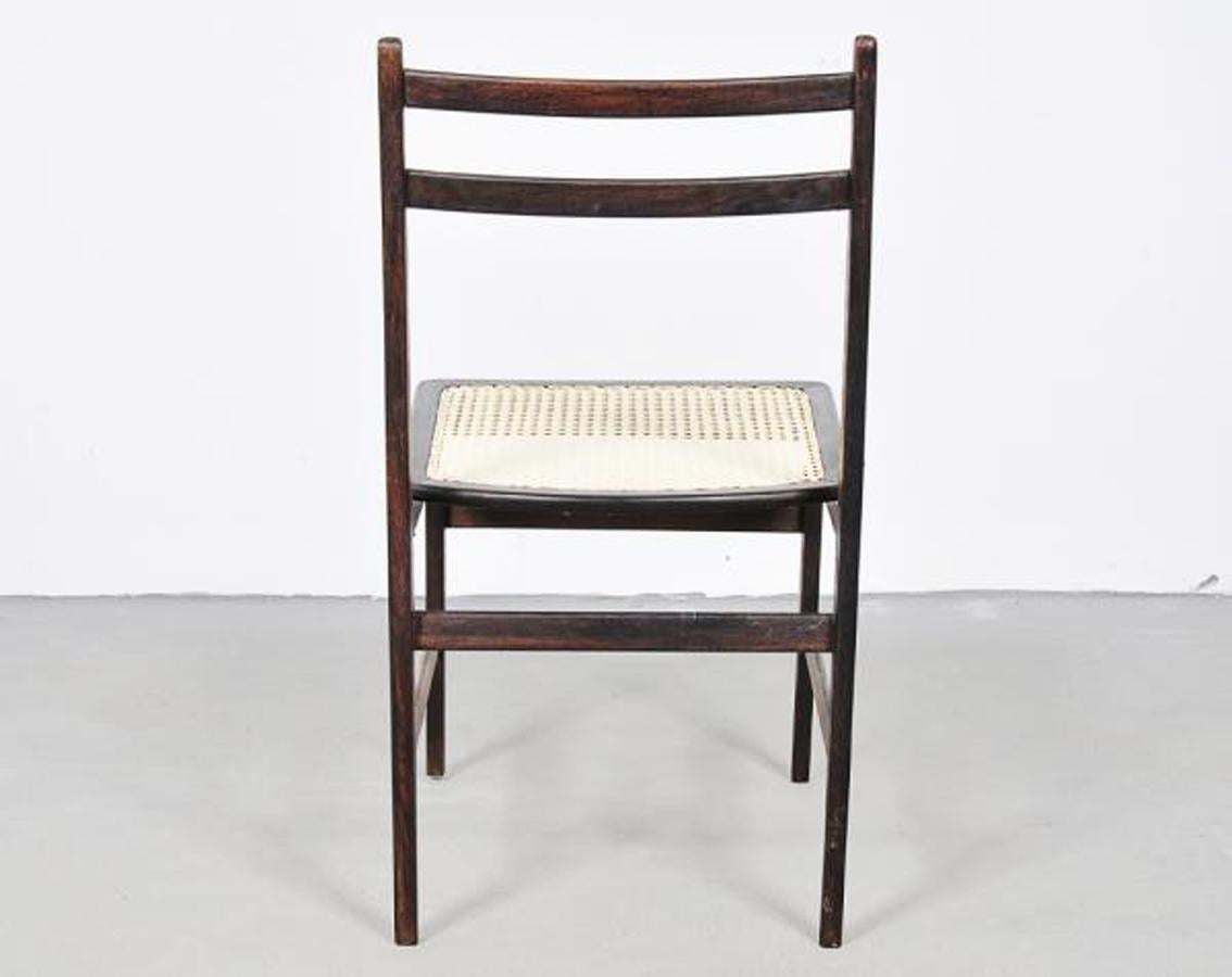 20th Century Alexandre Rapoport Rosewood and Palinha Chair For Sale