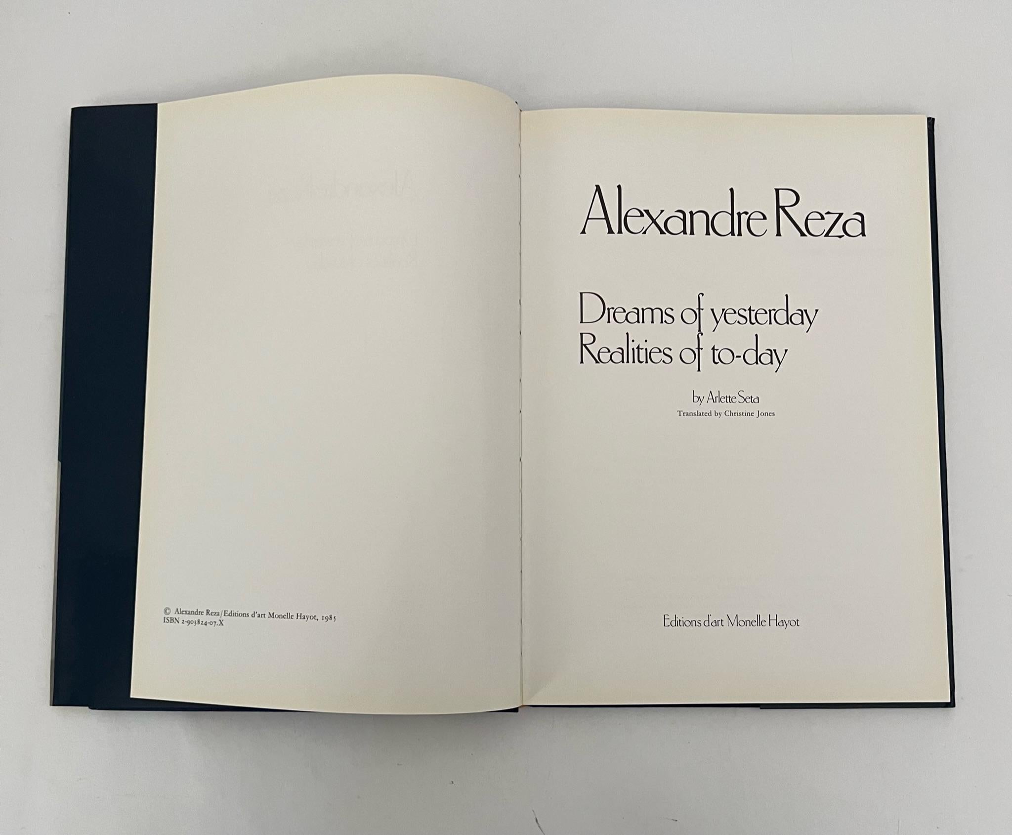Gris Alexandre Reza Rêves d'hier Réalités d'aujourd'hui Livre d'Arlette Seta 1985 en vente
