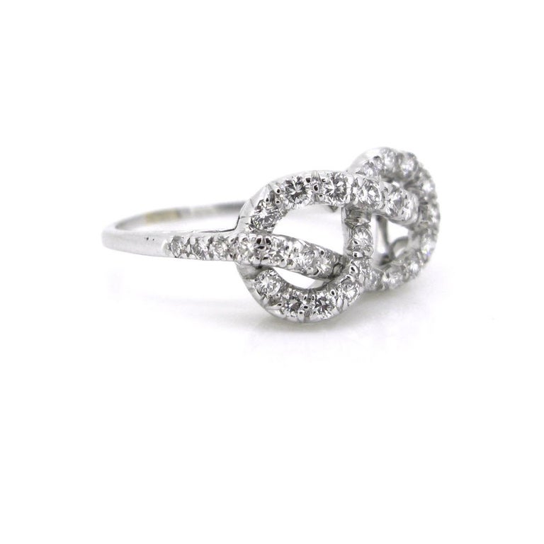 Alexandre Reza Infinity Knot Brilliant Cut Diamonds Wedding Ring at 1stDibs