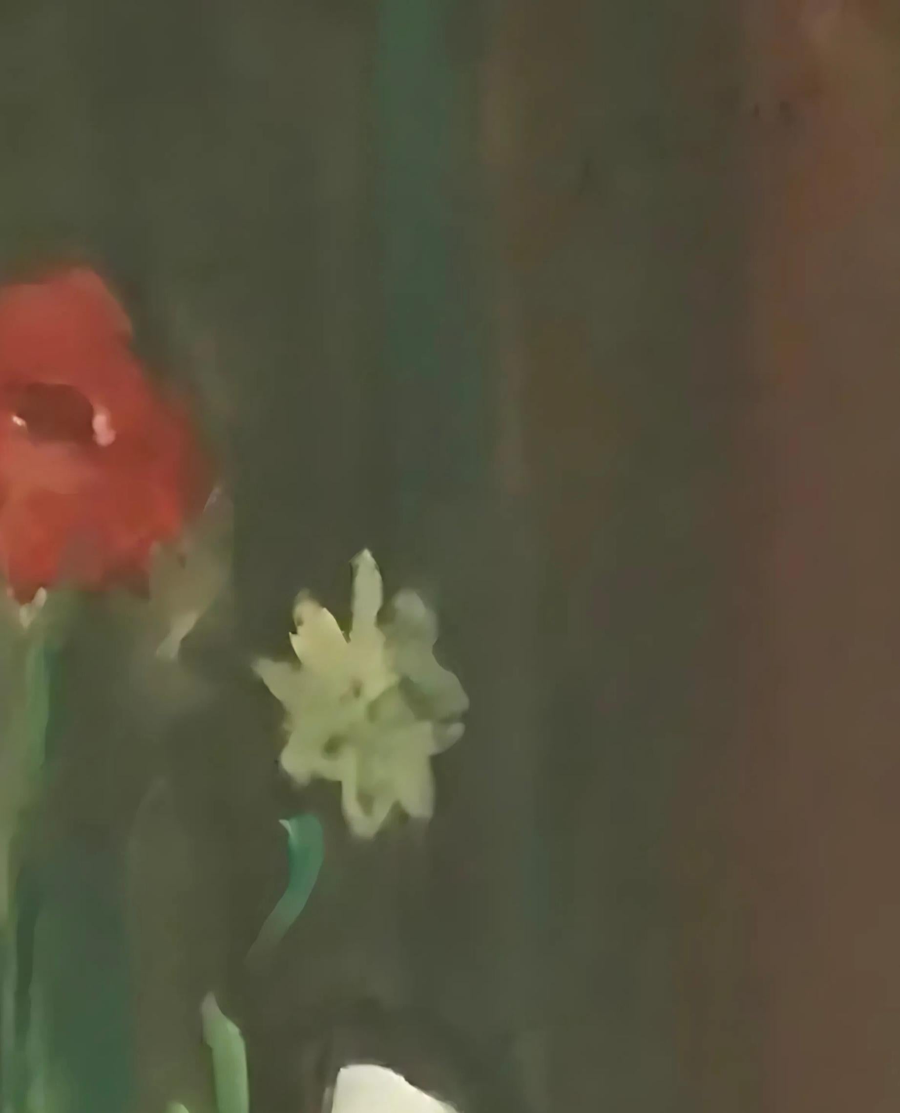 Ramo de flores y limón de Alexandre Rochat - Gouache en venta 3