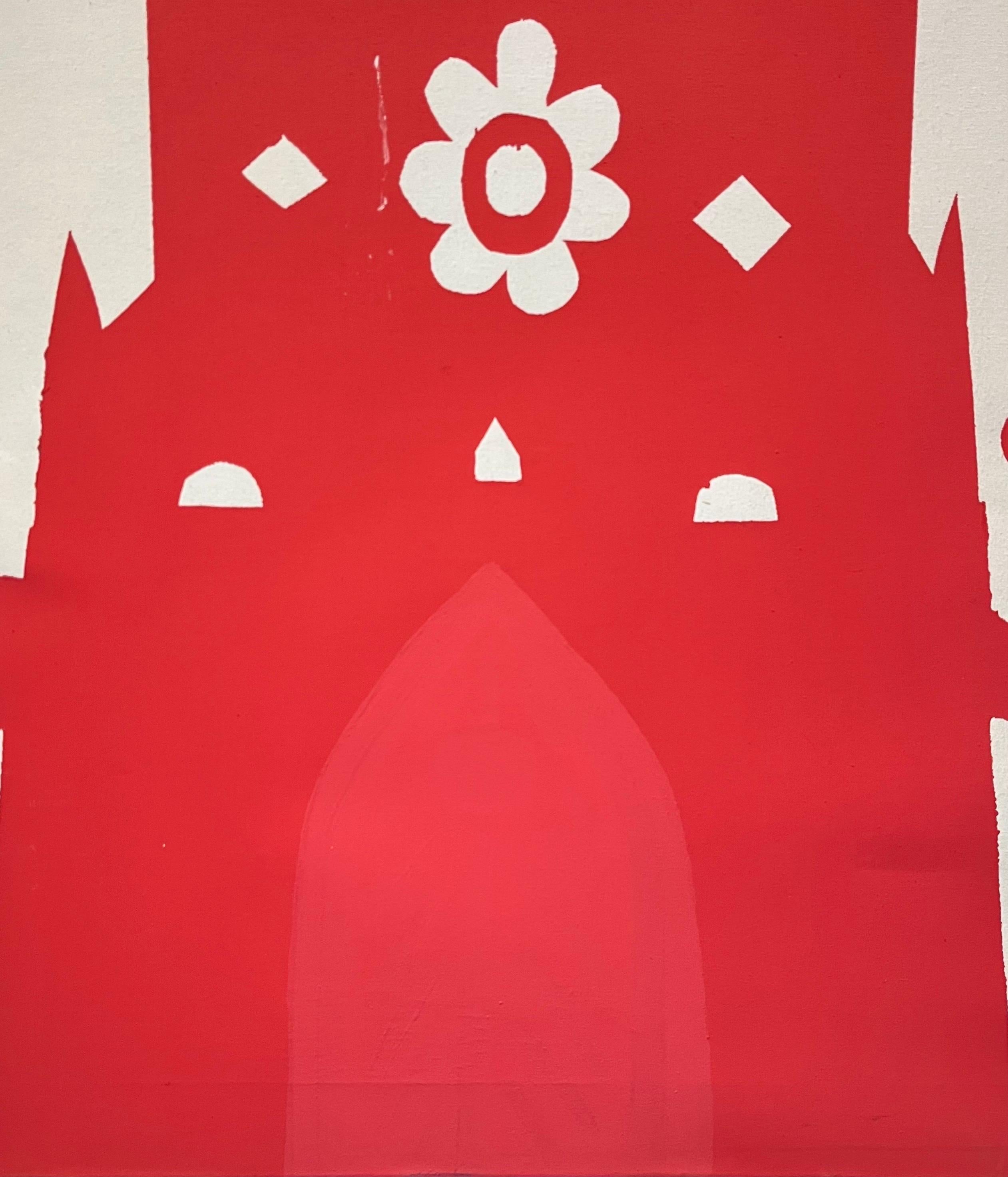 Catedral de Alexander Schaller - Acrílico sobre lienzo - 85x168 cm en venta 2
