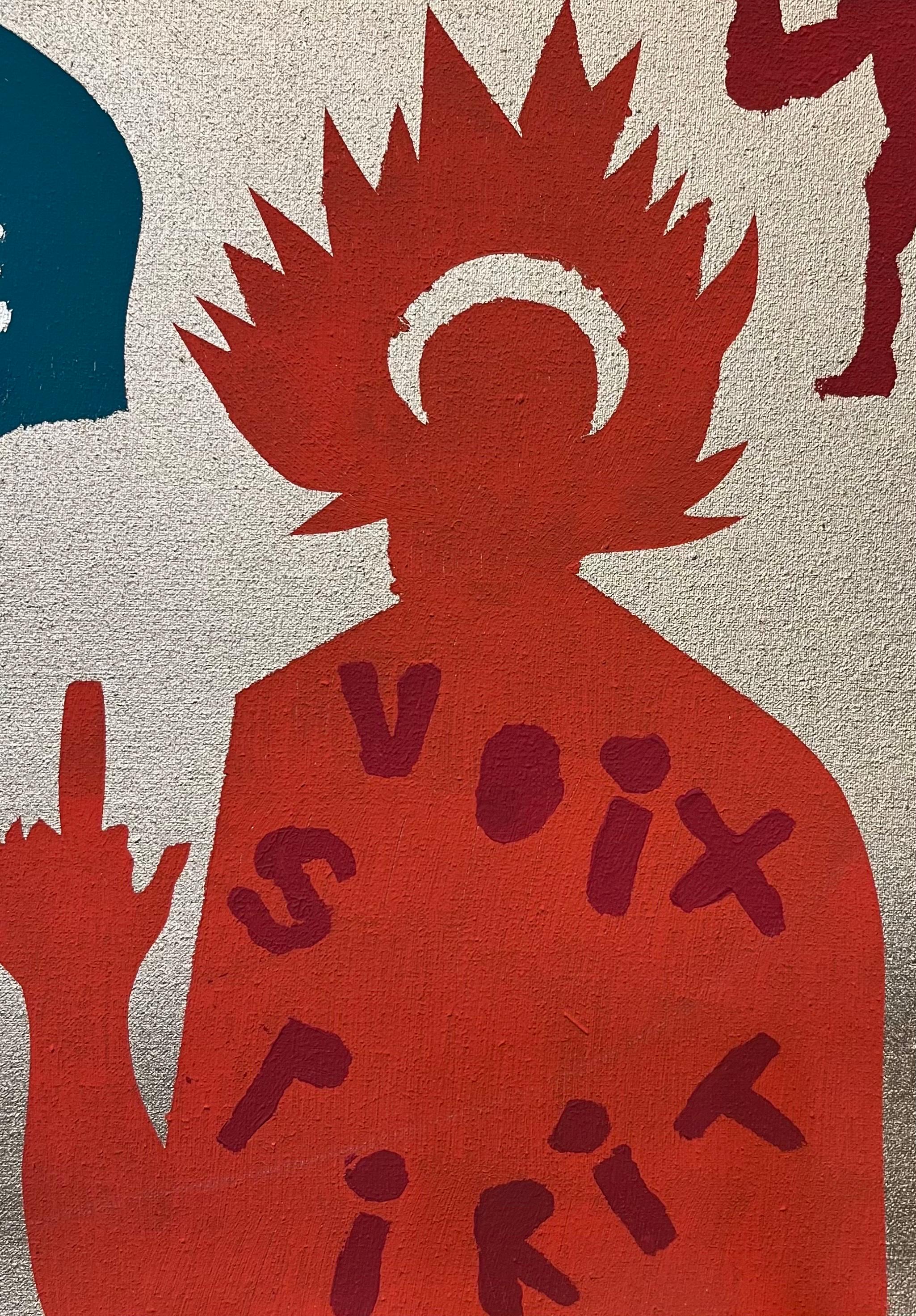 Essence of Being von Alexander Schaller - Acryl auf Leinwand - 43x59 cm (Pop-Art), Painting, von Alexandre Schaller
