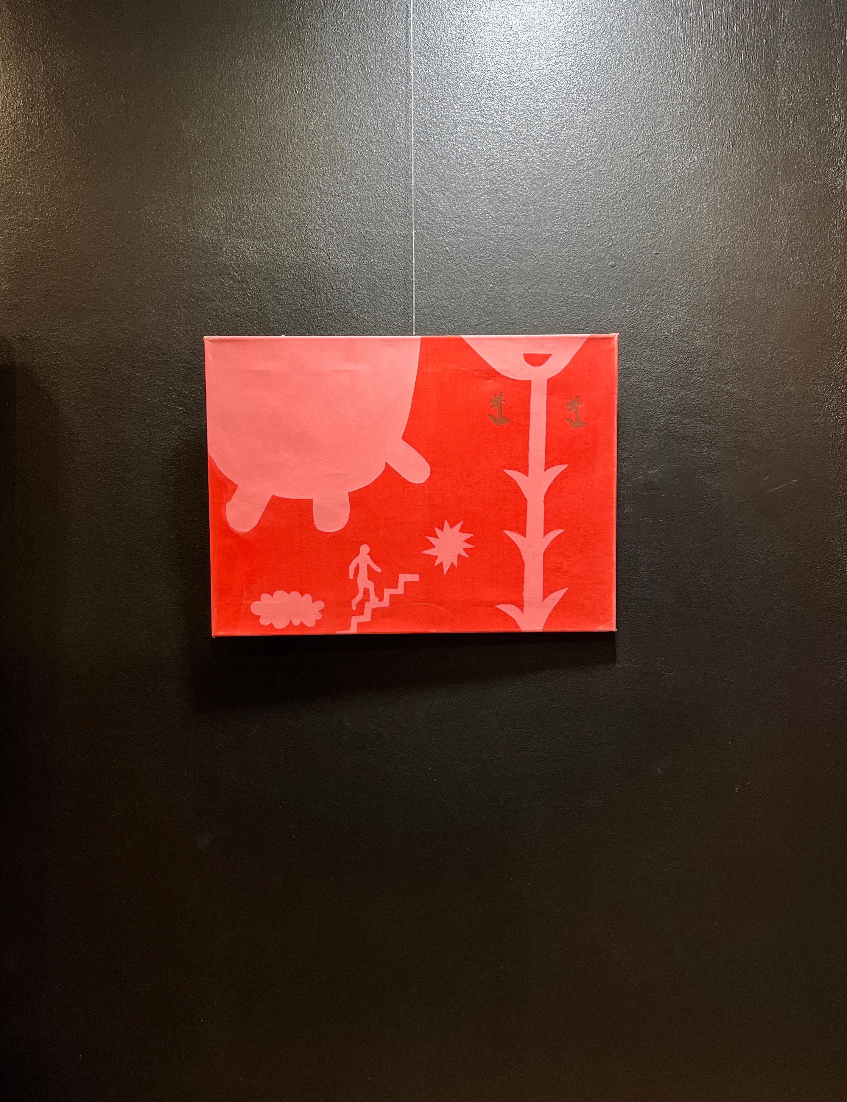 Growth by Alexander Schaller - Acrylic on Canvas - 43x59 cm For Sale 1