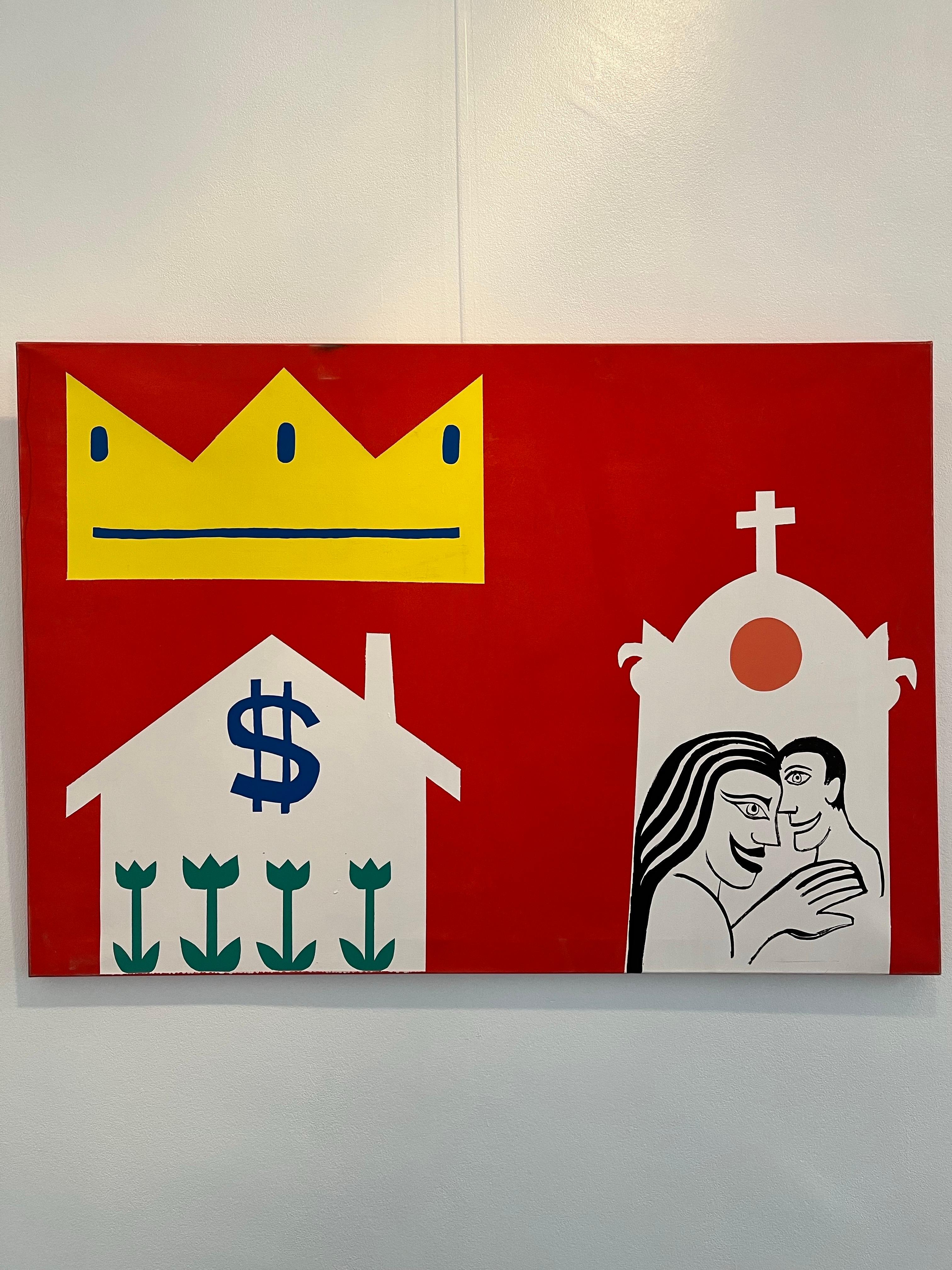 High-Cost Love von Alexander Schaller - Acryl auf Leinwand - 122,5x85 cm im Angebot 2