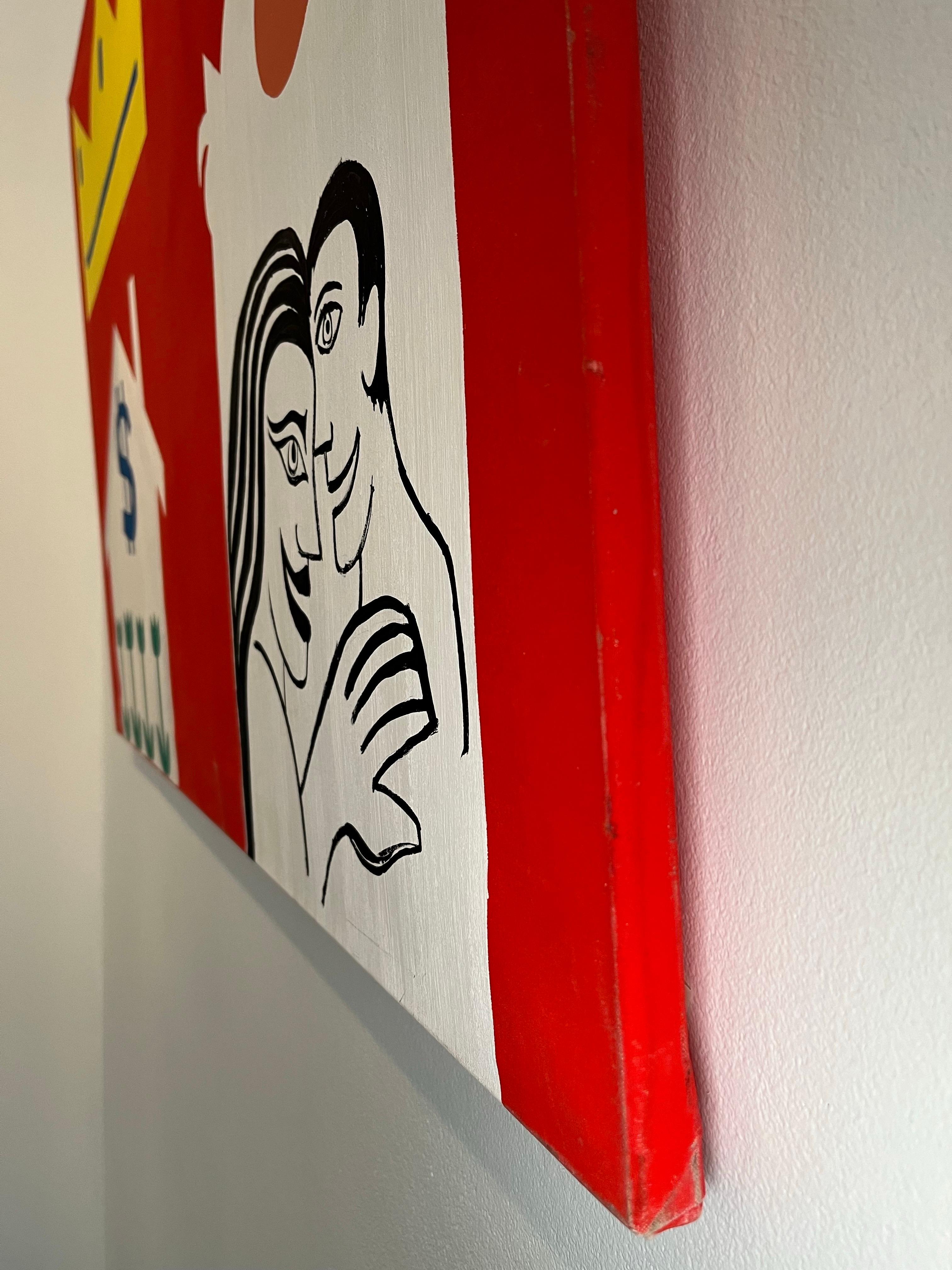 High-Cost Love von Alexander Schaller - Acryl auf Leinwand - 122,5x85 cm im Angebot 3