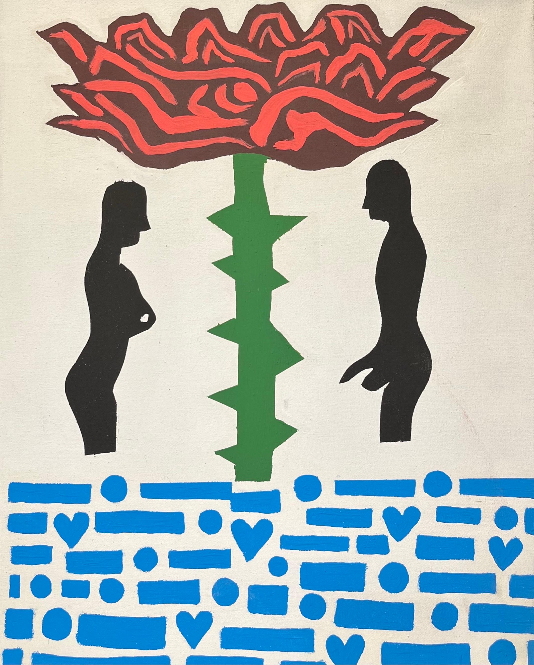 Love Letter by Alexander Schaller - Acrylic on Canvas - 43x59 cm - Pop Art Painting by Alexandre Schaller