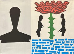 Lettre d'amour d'Alexander Schaller - Acrylique sur toile - 43x59 cm