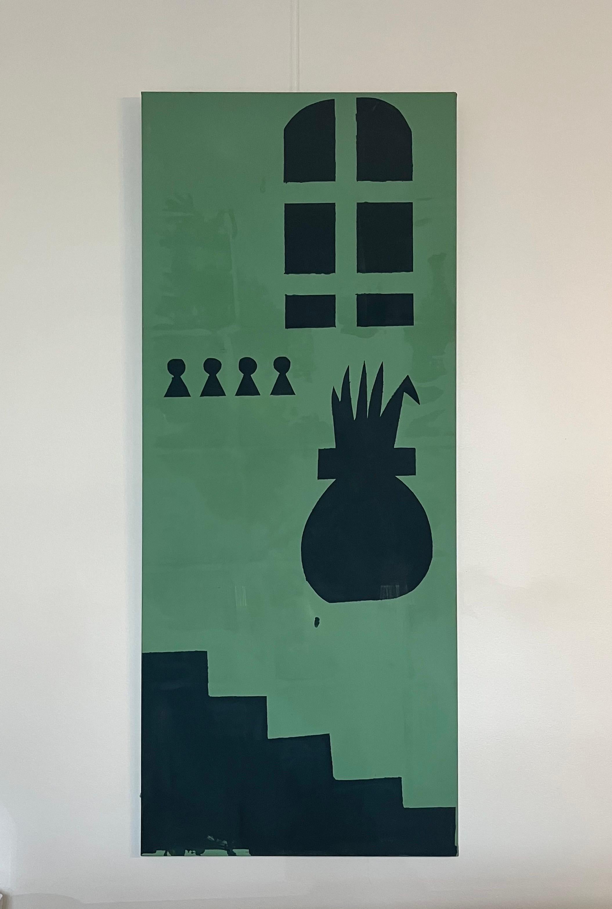 Resurrection von Alexander Schaller - Acryl auf Leinwand - 73x177 cm im Angebot 1