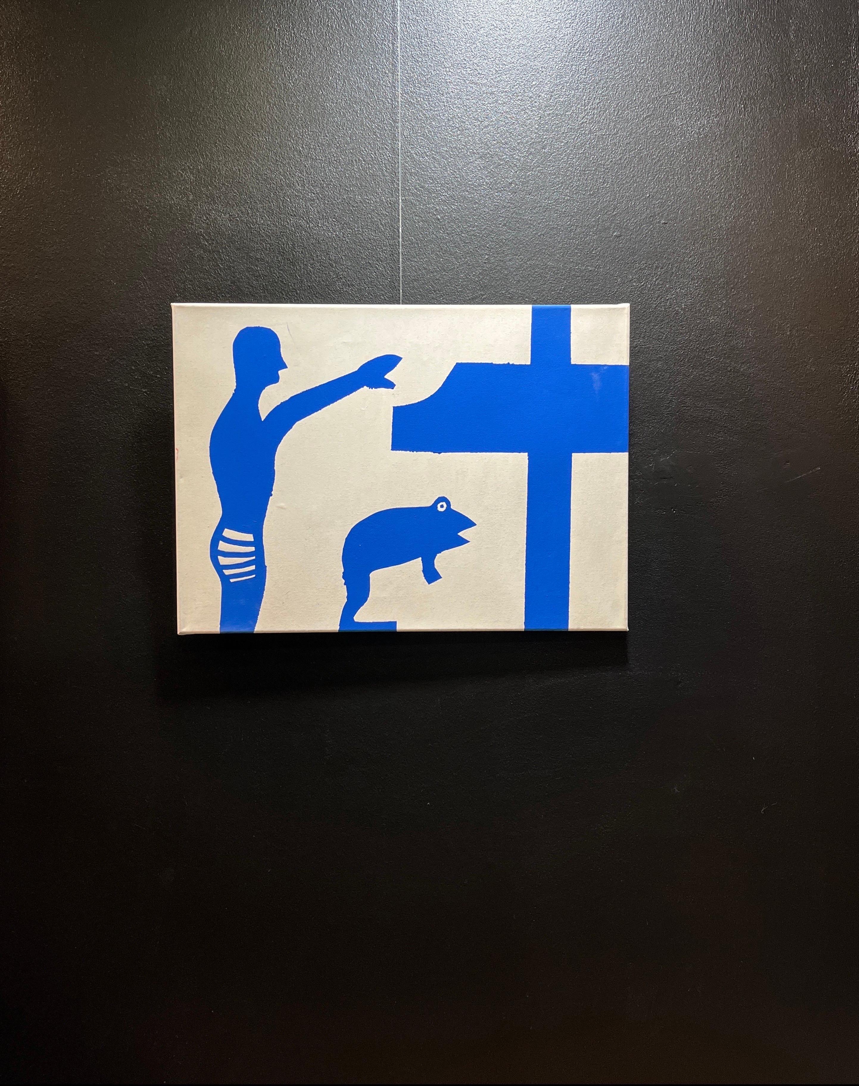 Metamorfosis espiritual de Alexander Schaller - Acrílico sobre lienzo - 43x59 cm en venta 3