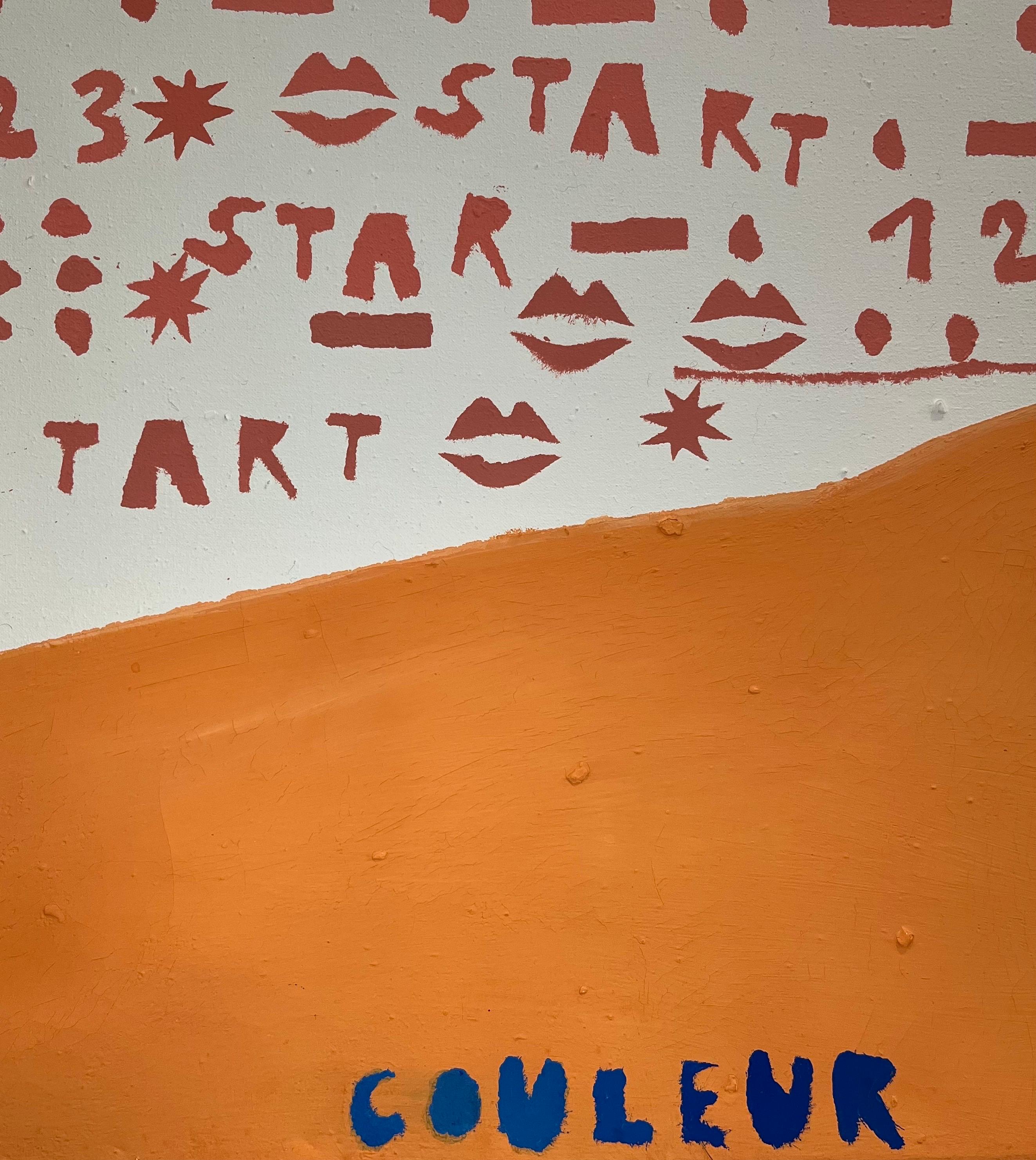 Start by Alexander Schaller - Acrylic on Canvas - 65x60 cm For Sale 2