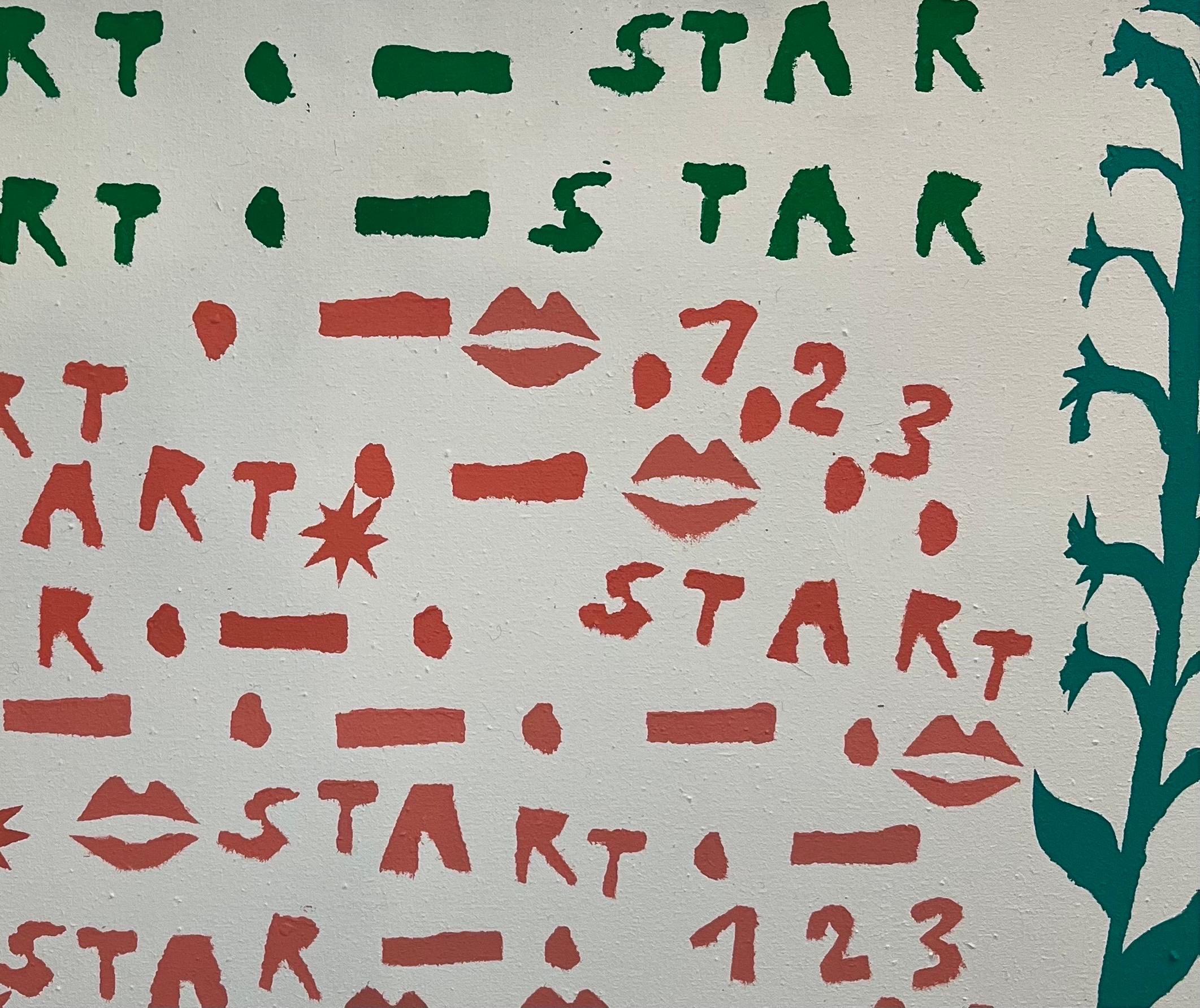 Start by Alexander Schaller - Acrylic on Canvas - 65x60 cm For Sale 3