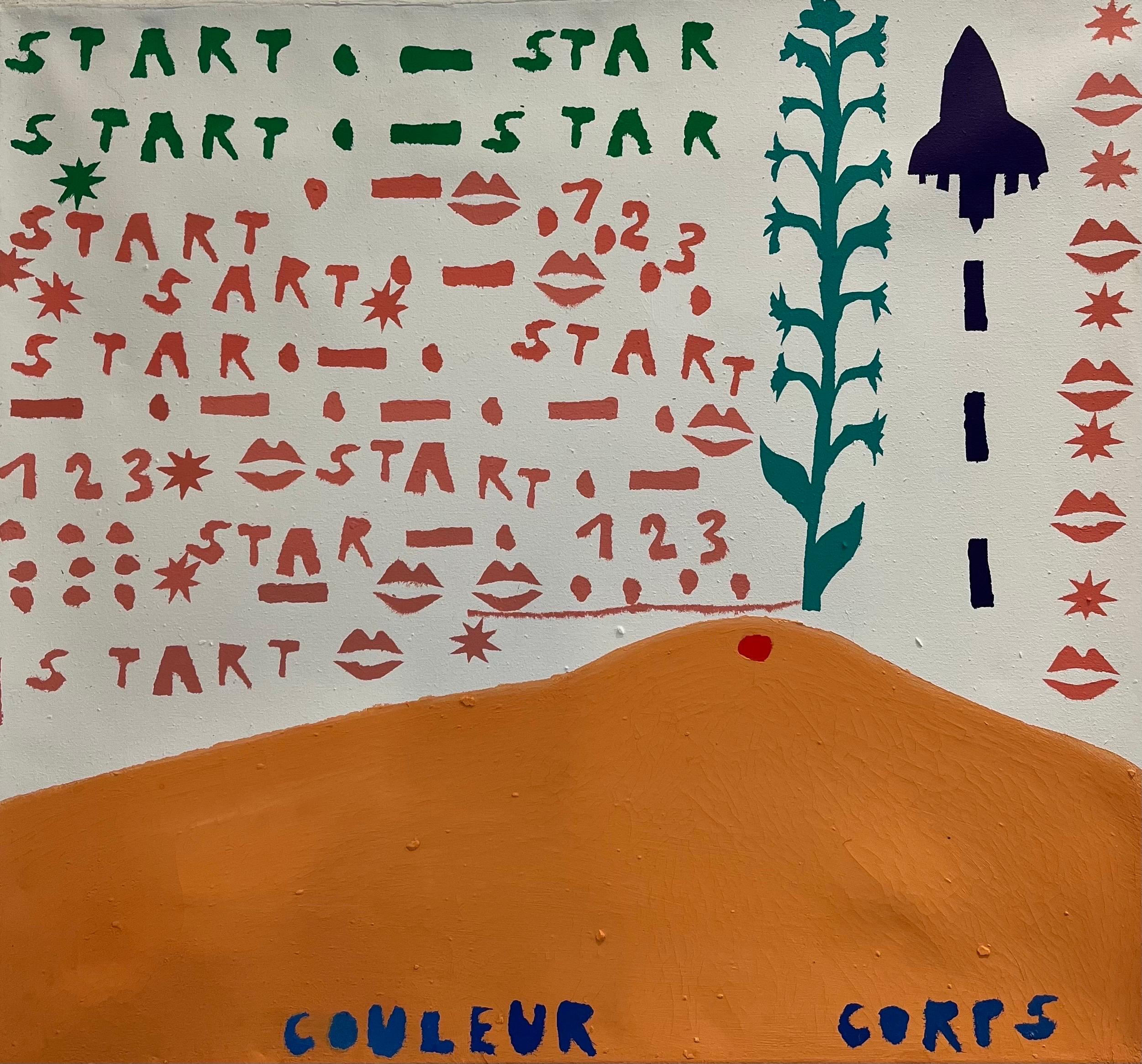 Start by Alexander Schaller - Acrylic on Canvas - 65x60 cm