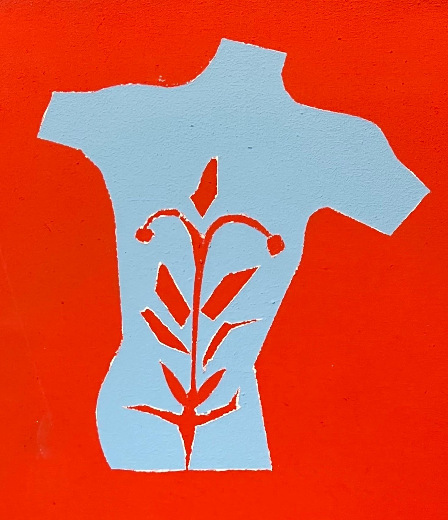 Vital Bonds by Alexander Schaller - Acrylic on Canvas - 43x59 cm - Pop Art Painting by Alexandre Schaller