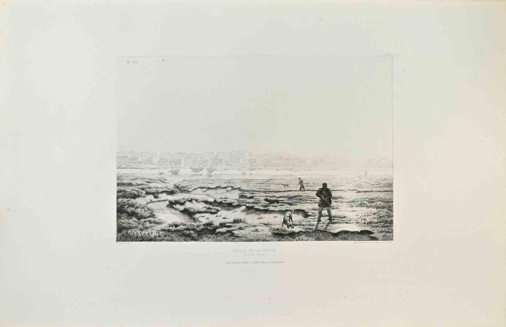 Marais de la Canche is an artwork realized by A. Segé in the 1870s.

Etching.

Image size:21x30

Good conditions.



Realized for the "Société des Aquafortistes. Born on the initiative of the publisher Alfred Cadart, the Société des Aquafortistes