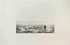 Marais de la Canche - Etching by Alexandre Segé - 1870s
