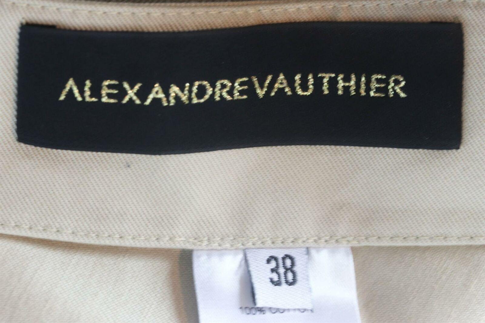 Alexandre Vauthier Asymmetric Wrap Effect Cotton Twill Mini Skirt In Excellent Condition In London, GB