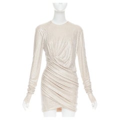 ALEXANDRE VAUTHIER AW2022 Brautkleid Diamant Strass Kristall asymmetrisch drapiert