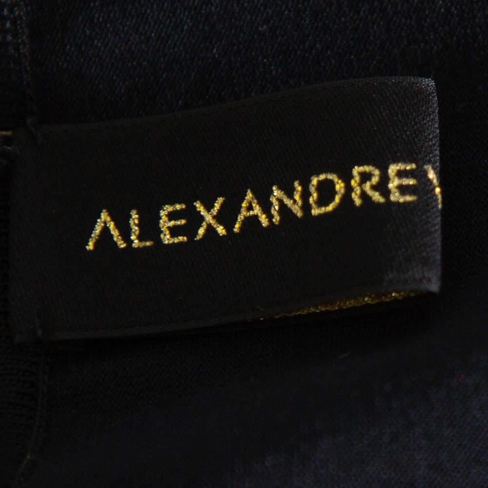 Alexandre Vauthier Black Stretch Lace Bodycon Dress M For Sale 2