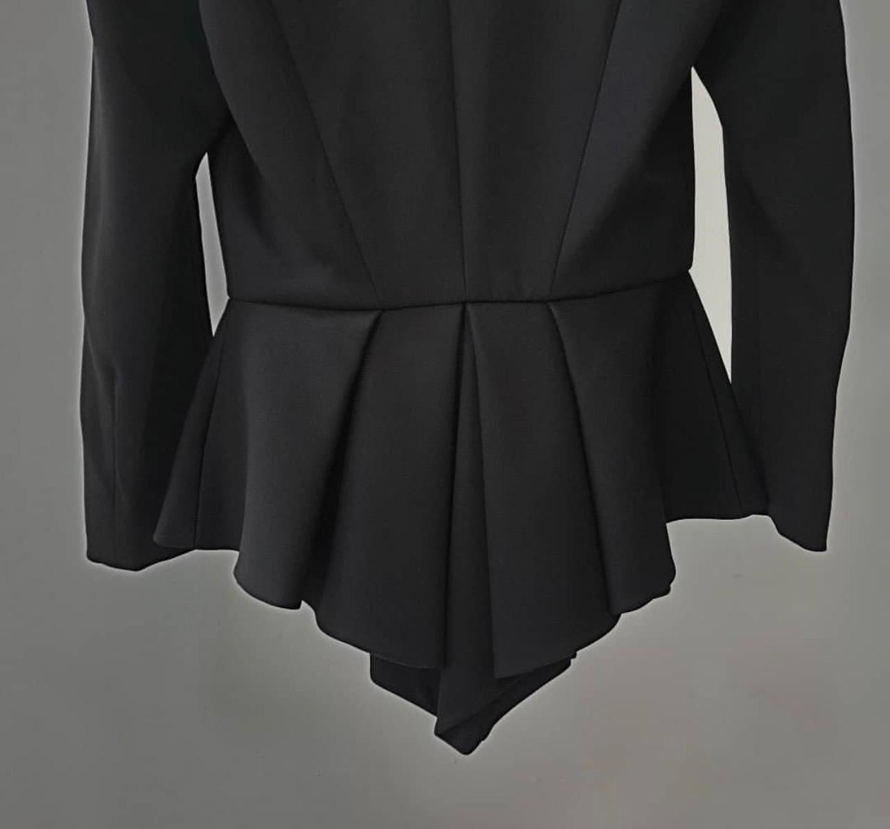 ALEXANDRE VAUTHIER  Black Viscose Wrap Jacket For Sale 3
