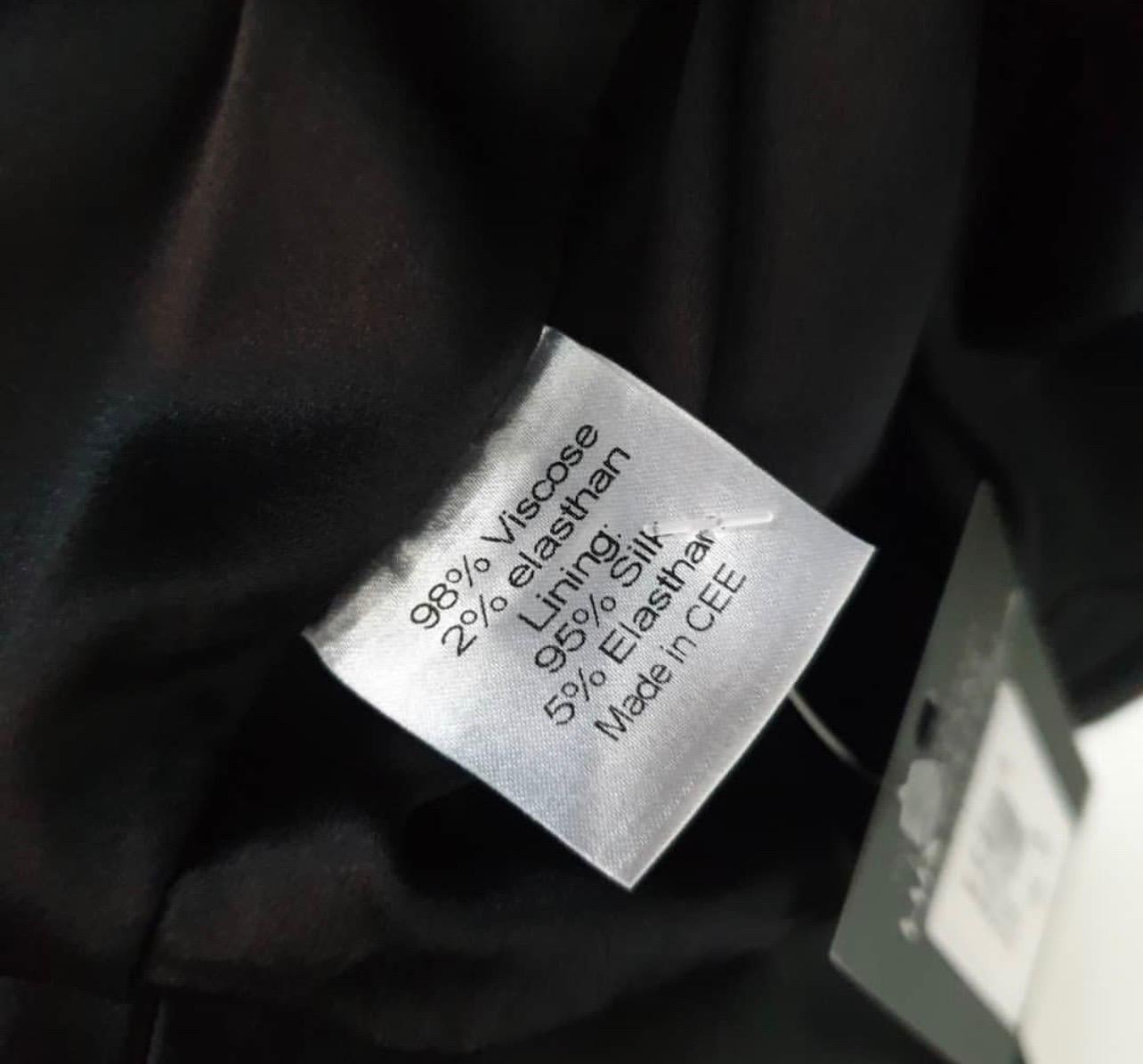 ALEXANDRE VAUTHIER  Black Viscose Wrap Jacket For Sale 4