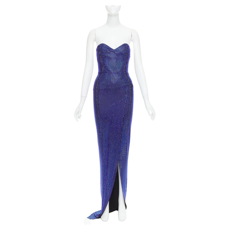 alexandre vauthier blue dress Alexandre Vauthier Asymmetric midi dress Alexandre Vauthier