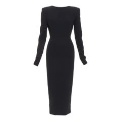 ALEXANDRE VAUTHIER COUTURE 2023 Laufstegkleid aus kristallverziertem Crêpe mit offenem Rücken
