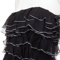 ALEXANDRE VAUTHIER COUTURE AW2018 Runway crystal tier petal high slit low gown