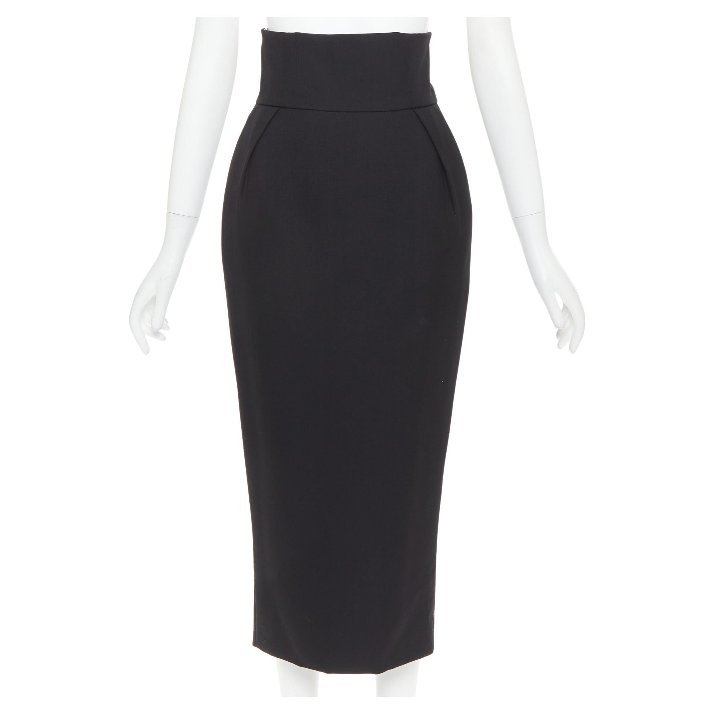 ALEXANDRE VAUTHIER COUTURE AW2019 Laufsteg Bleistiftrock mit hoher Taille und Taschen