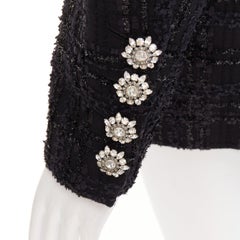 ALEXANDRE VAUTHIER COUTURE AW2019 Runway black metallic tweed oversized blazer