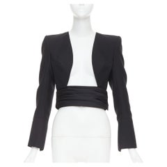 ALEXANDRE VAUTHIER COUTURE AW2020 Laufstegjacke mit Kummerbund vorne offen