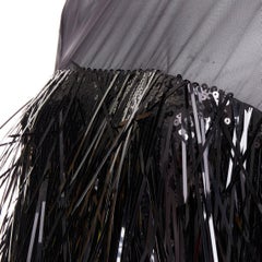 ALEXANDRE VAUTHIER COUTURE AW2022 Défilé noir robe longue en paillettes à sequins