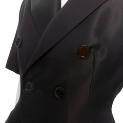 ALEXANDRE VAUTHIER COUTURE AW2022 Runway bordeaux red short sleeve tuxedo jacket