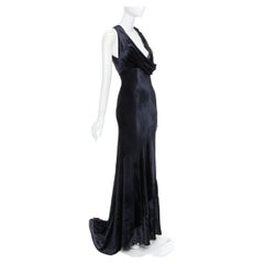 ALEXANDRE VAUTHIER COUTURE black velvet sheer panel mermaid gown