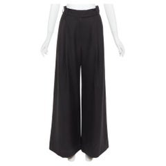 ALEXANDRE VAUTHIER COUTURE Wollmischung Abnäherfalte Hose mit weitem Bein und hoher Taille