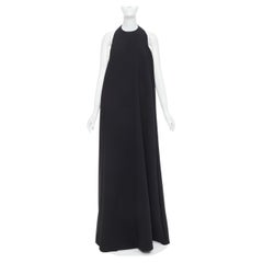 ALEXANDRE VAUTHIER COUTURE crepe halter neck cowl back voluminous maxi gown