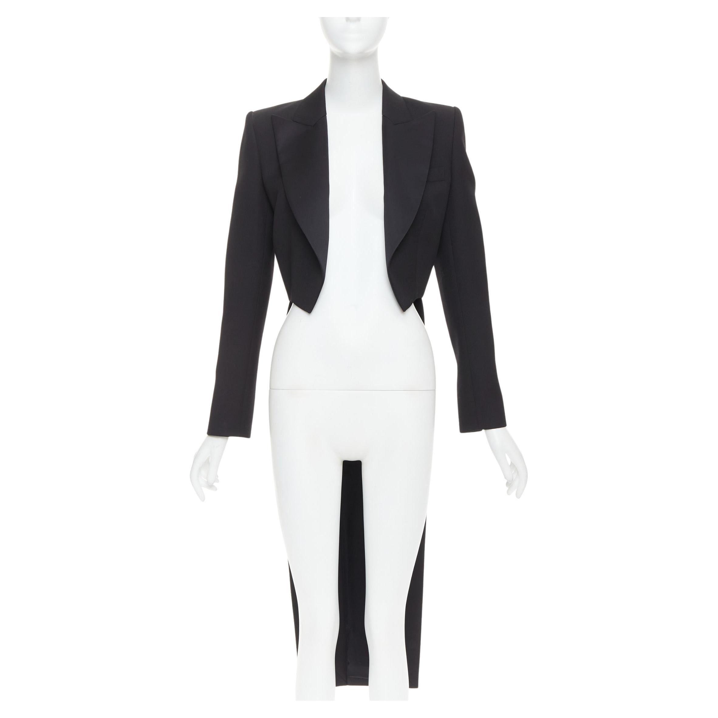 ALEXANDRE VAUTHIER COUTURE SS2020 Laufsteg Frack mit Satinrevers Smoking-Blazer