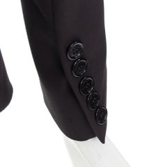 ALEXANDRE VAUTHIER COUTURE SS2021 satin lapel cinched tuxedo jacket