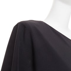ALEXANDRE VAUTHIER COUTURE SS2025 Runway black asymmetric shoulder top FR36 XXS