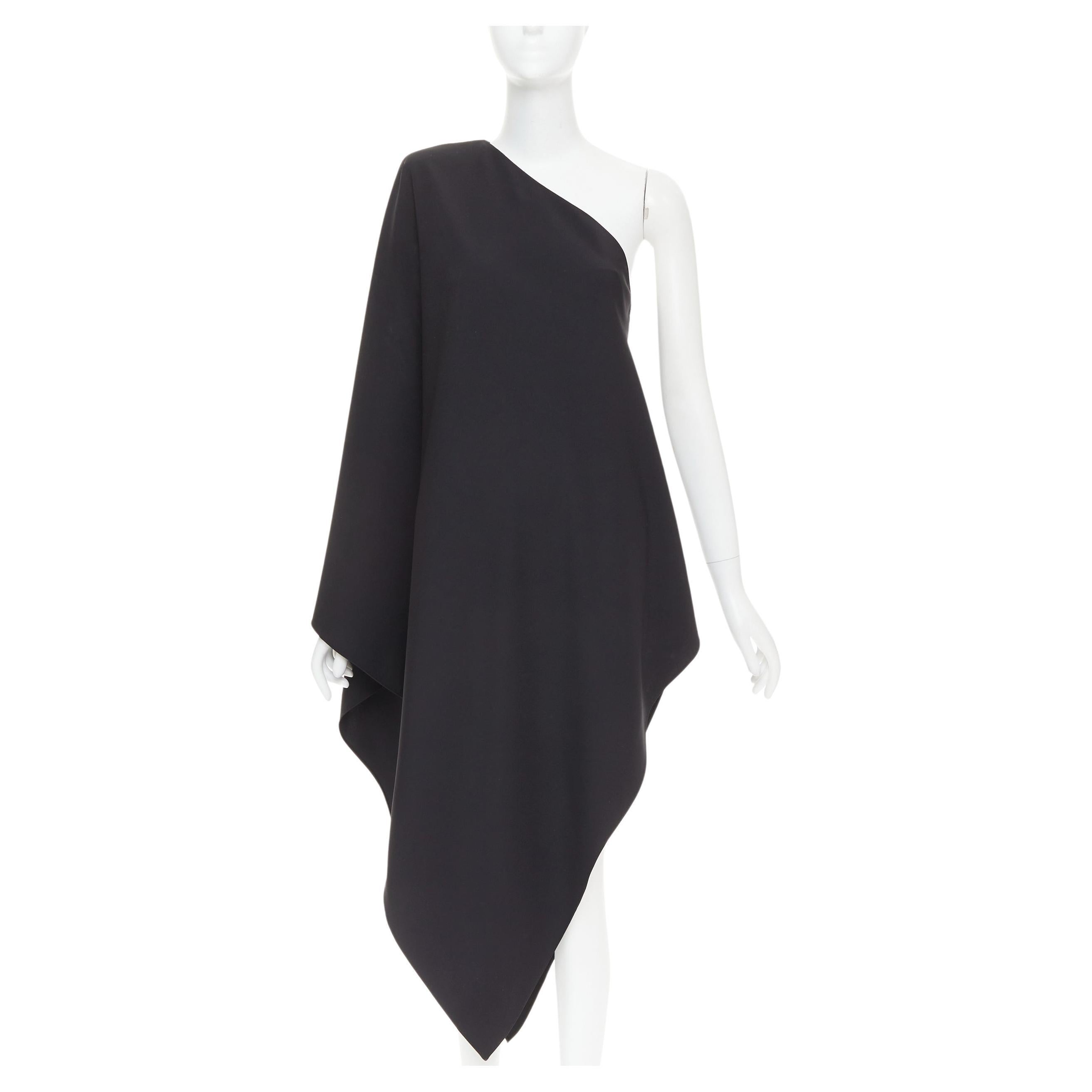 ALEXANDRE VAUTHIER COUTURE SS2025 Top negro con hombros asimétricos FR36 XXS