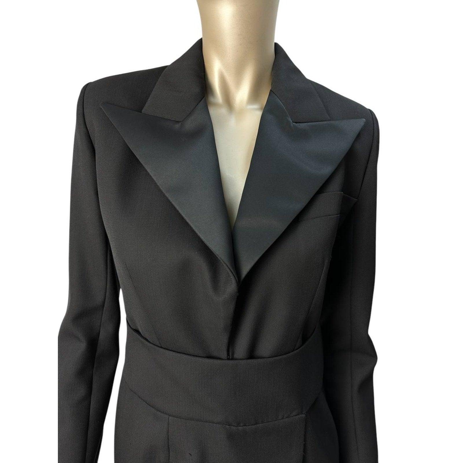 Alexandre Vauthier Crystal verschönert Schwarz Blazer Bress Sz.40 im Zustand „Gut“ im Angebot in Krakow, PL