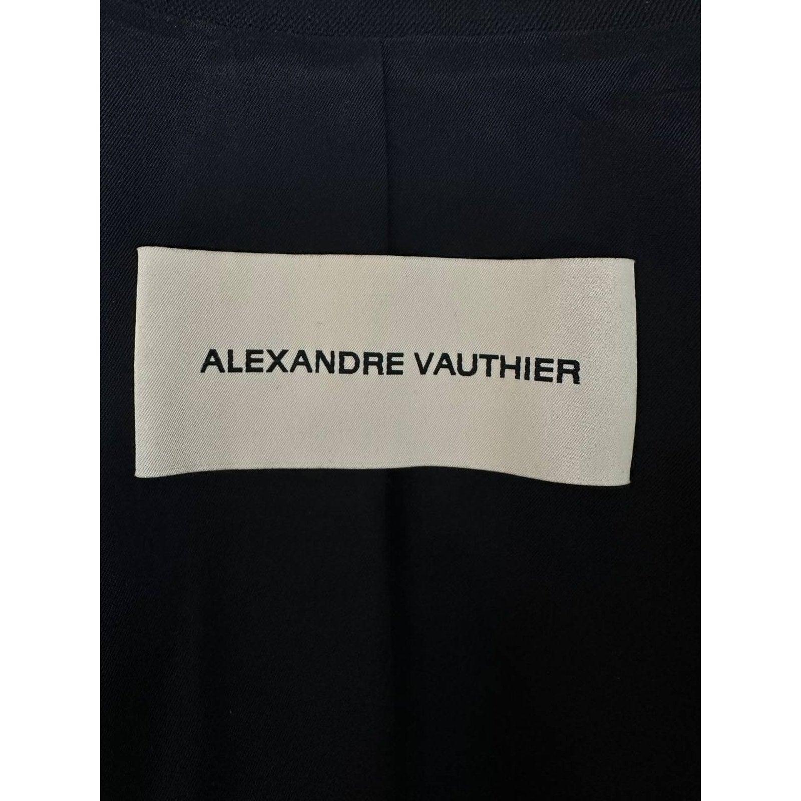 Alexandre Vauthier Crystal verschönert Schwarz Blazer Bress Sz.40 im Angebot 4