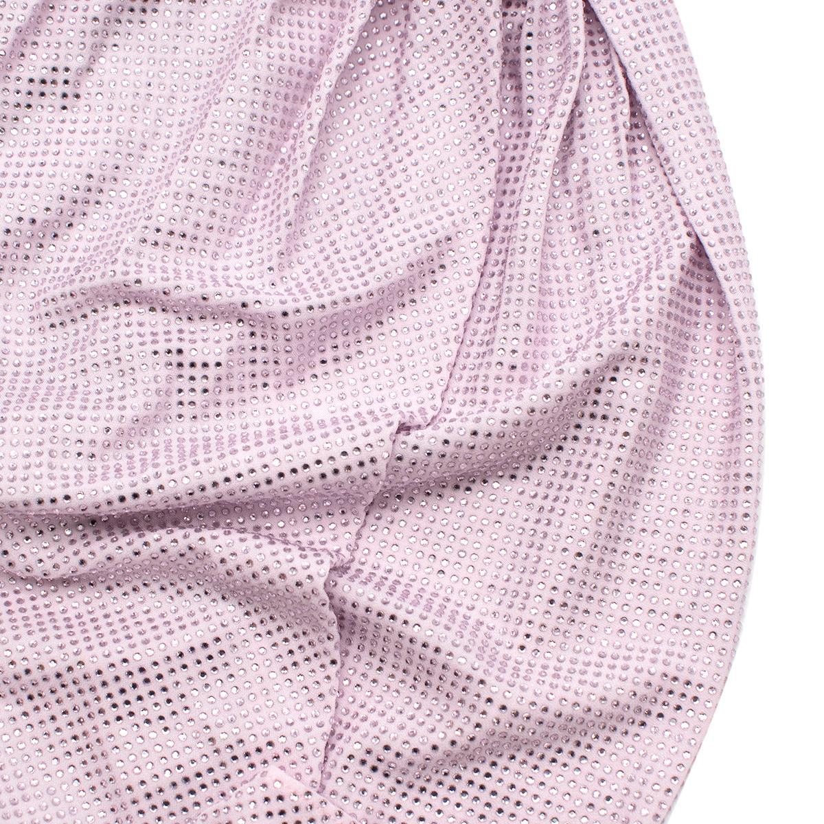 Drapiertes Minikleid mit Kristallen von Alexandre Vauthier – US-Größe 2 4