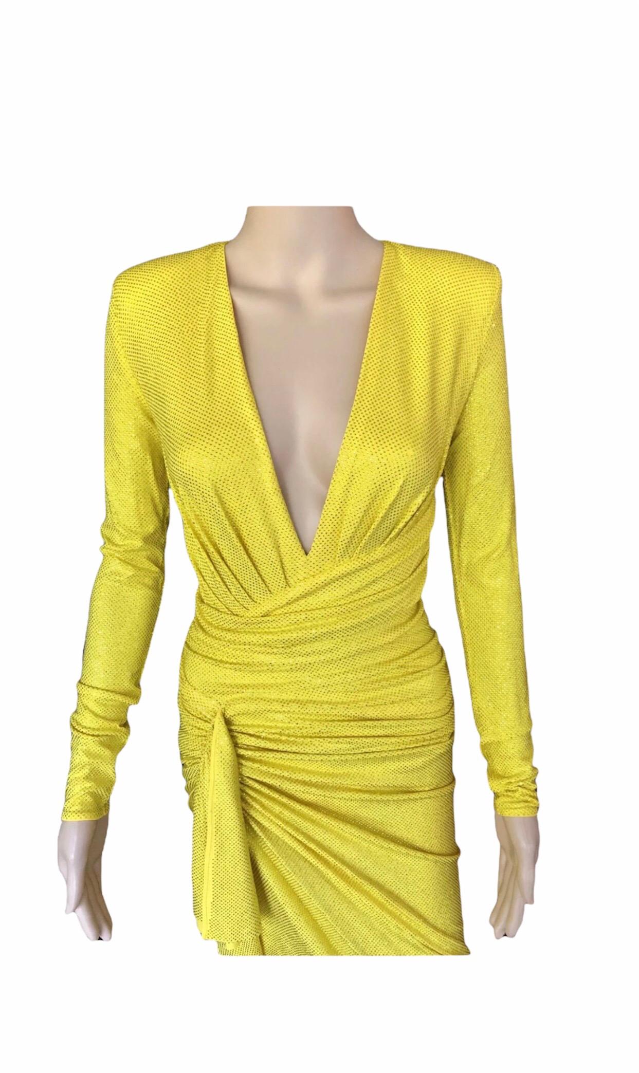 alexandre vauthier yellow dress