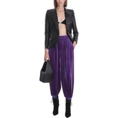 Alexandre Vauthier Double-breasted Leather Blazer FR 42
