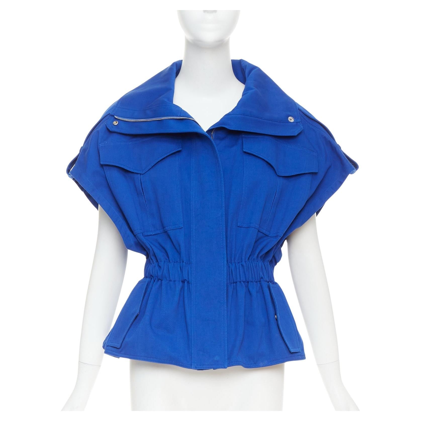 ALEXANDRE VAUTHIER Safariweste aus Baumwolle mit Kordelzug FR36 S im Angebot