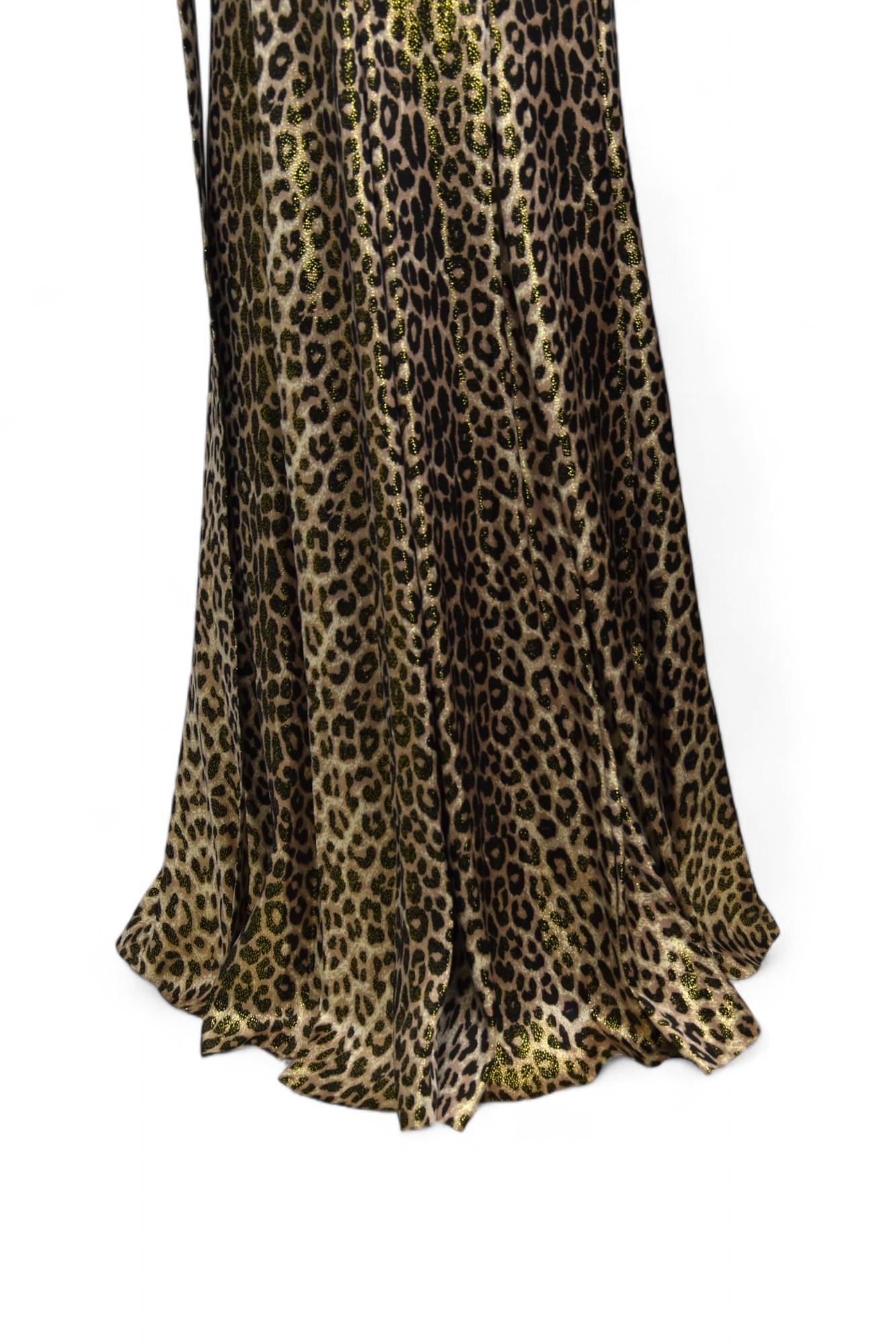 Alexandre Vauthier Abito a portafoglio leopardato metallizzato  Taglia 6 US in vendita 6
