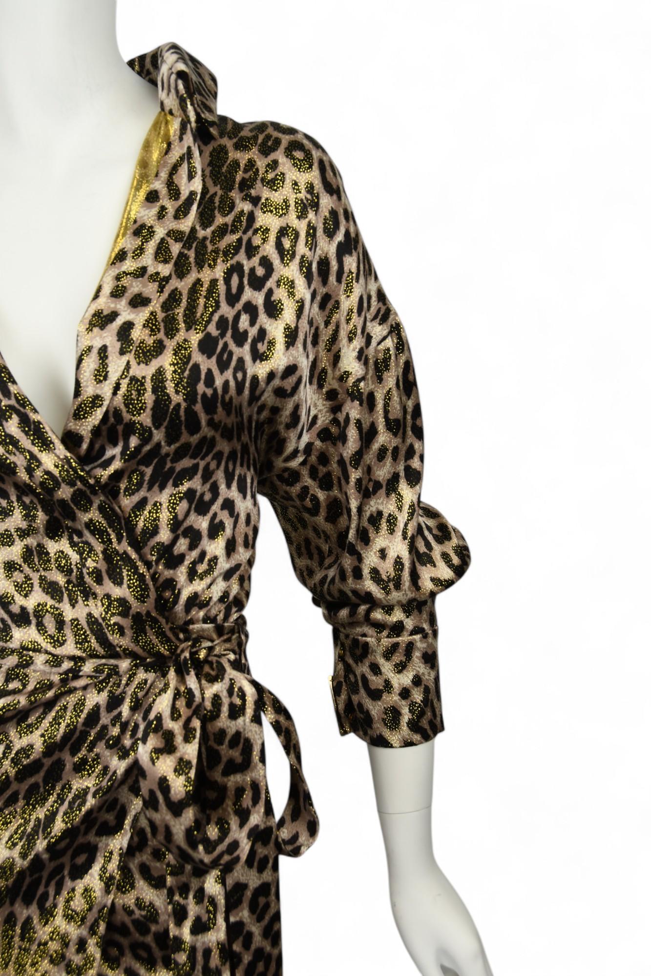 Nero Alexandre Vauthier Abito a portafoglio leopardato metallizzato  Taglia 6 US in vendita